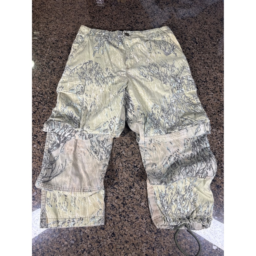 Ghost Camo Mens Hunting Cargo Pants Winter Camouflage Made in USA Size Medium